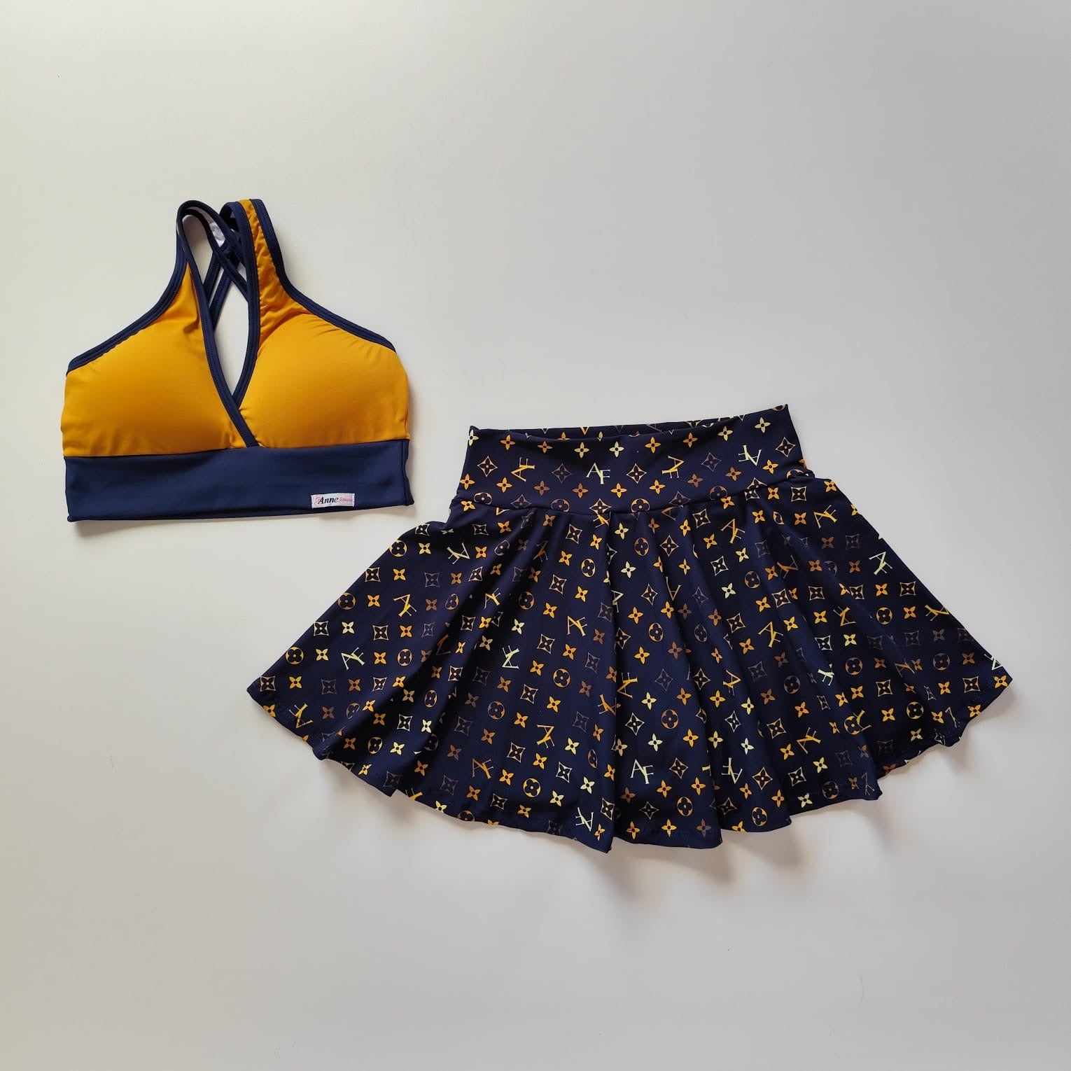 Skort Set Midnight Gold